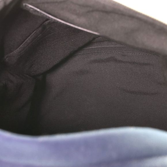 Saint Laurent Rivington Race Backpack Canvas with Leather Black, Blue - Picture 6 of 8